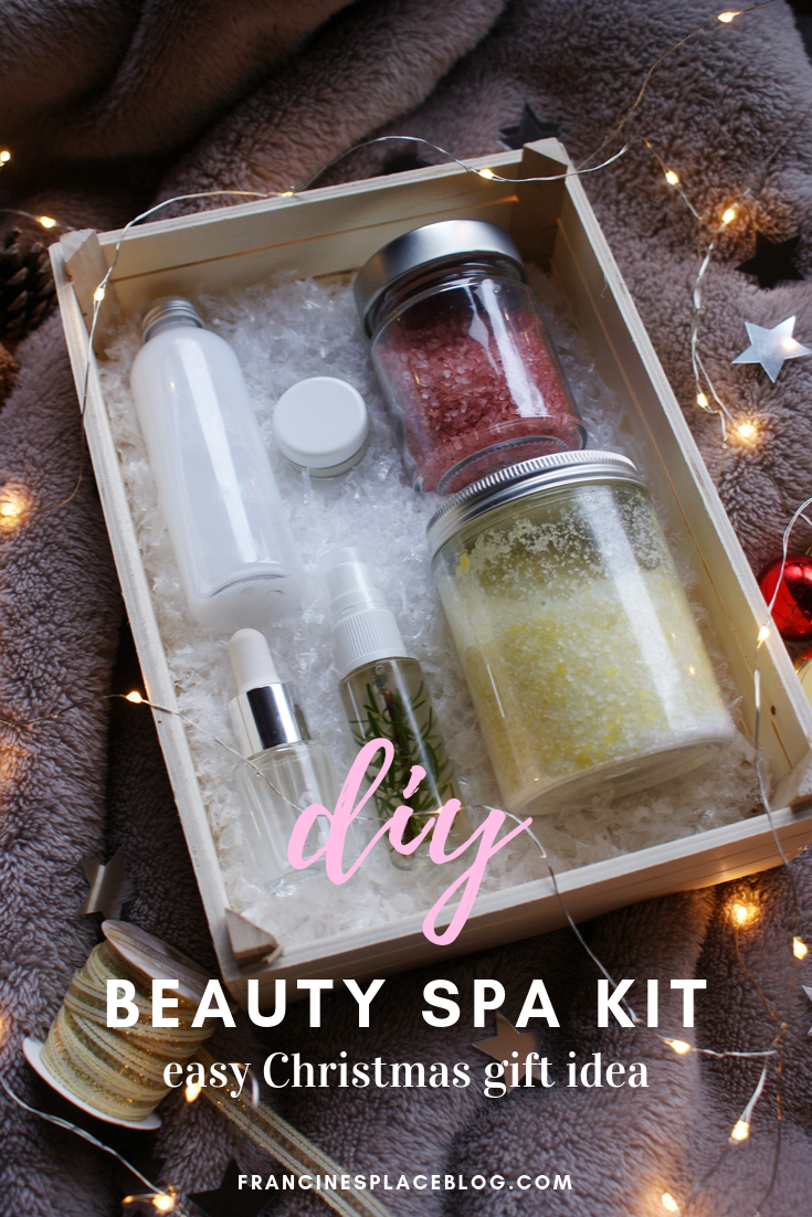 diy beauty skincare spa kit christmas gift idea handmade francinesplaceblog