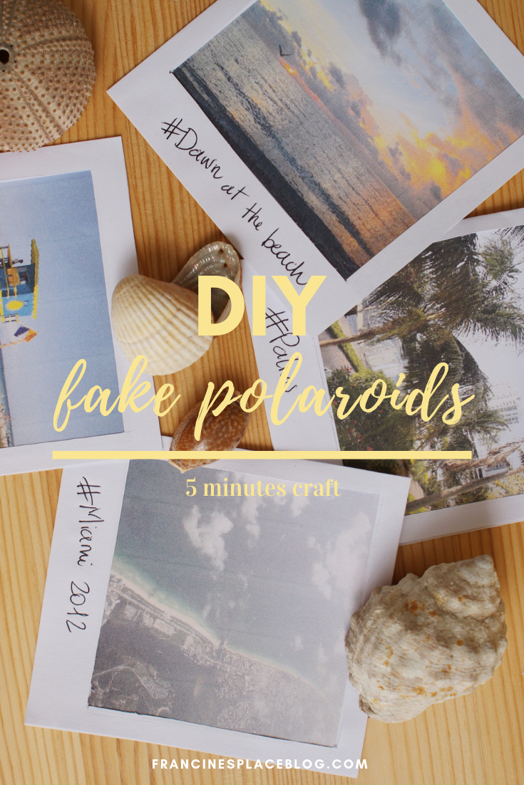 diy fake polaroids photo decor idea easy tutorial francinesplaceblog