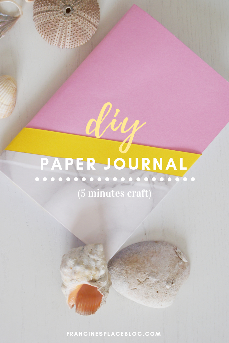 diy paper journal diary planner notes stationery marble francinesplaceblog