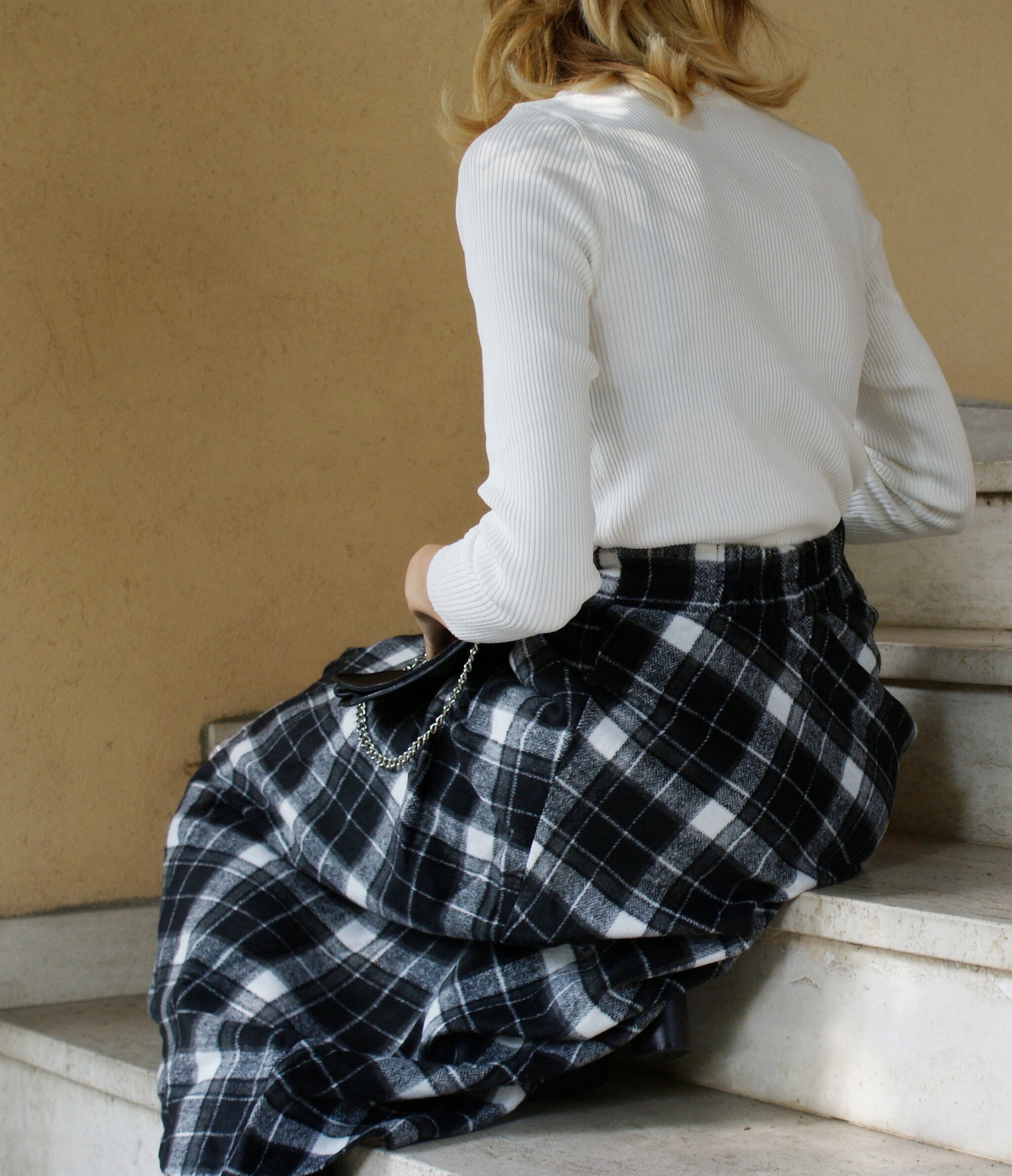 fall tartan outfit 2017 woman