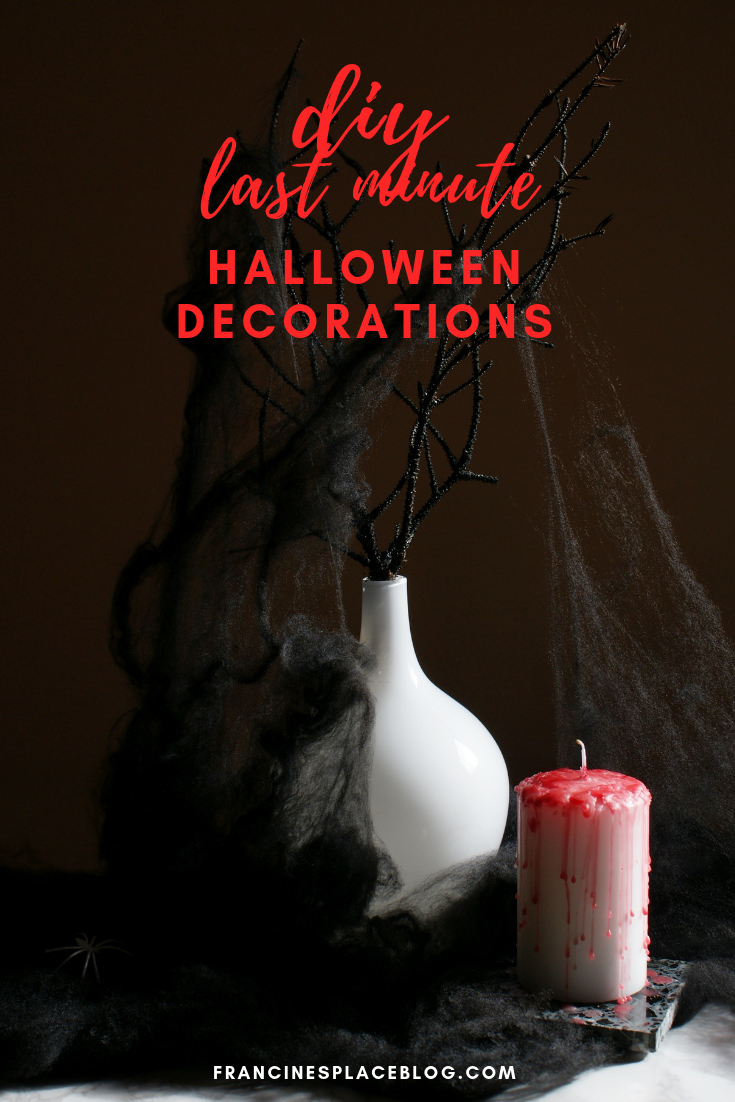 diy last minute halloween decor ideas easy home francinesplaceblog