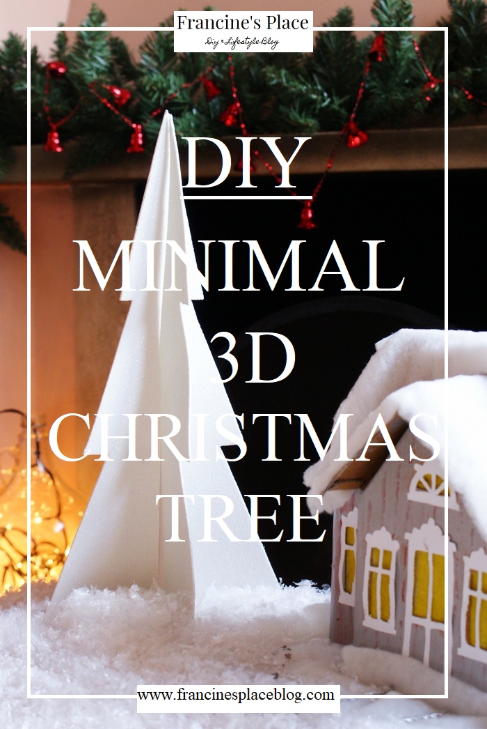 diy 3d minimal christmas tree #fpblogxmas