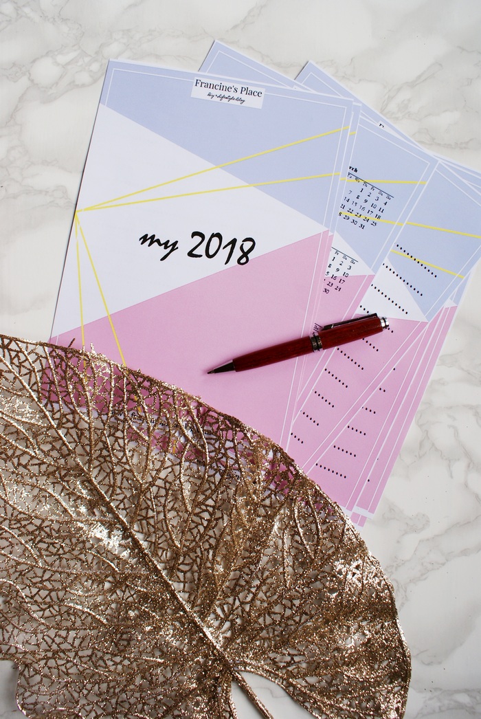 2018 goals list free printable francinesplaceblog