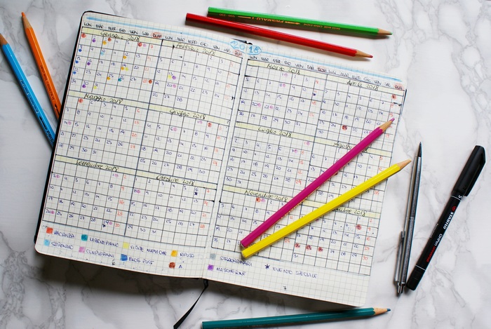 diy calendar bullet journal calendario