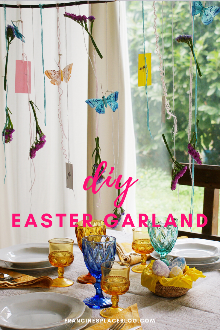 diy easter spring garland home decor craft ideas beautiful francinesplaceblog