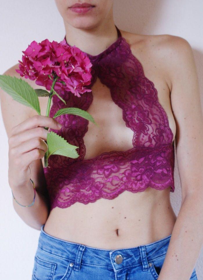 diy high neck lace bralette francinesplaceblog