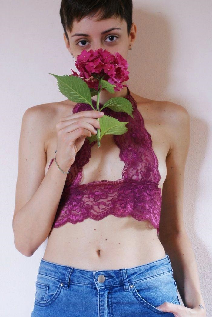 diy high neck lace bralette francinesplaceblog