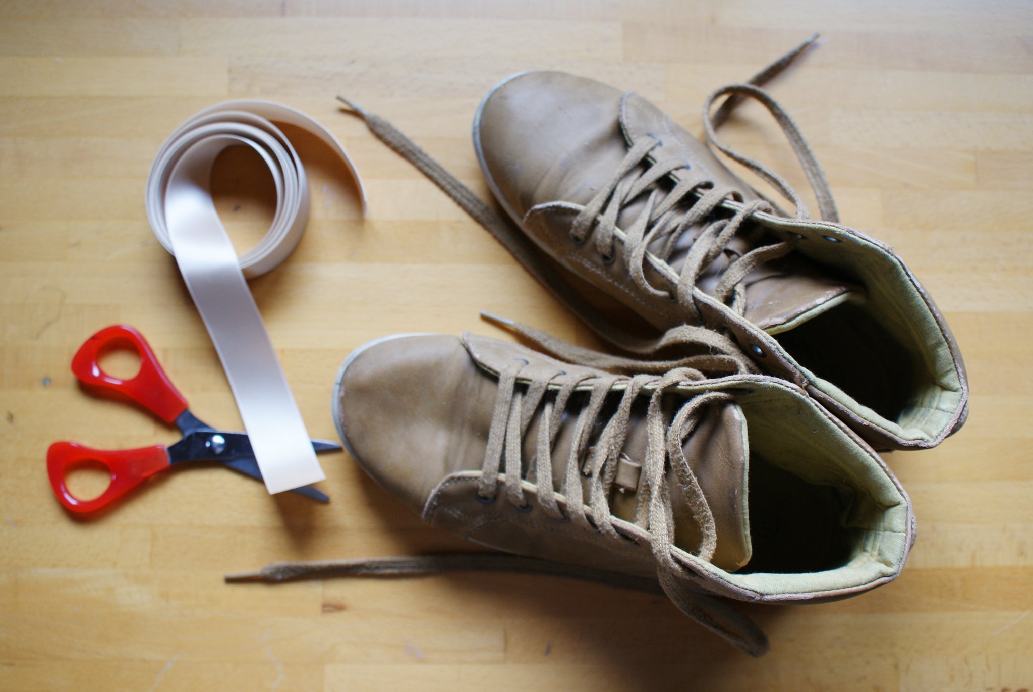 diy lace up ribbon sneakers