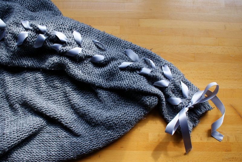 DIY RIBBON SLEEVE SWEATER (NO SEW PROJECT!) - Francine's Place Blog