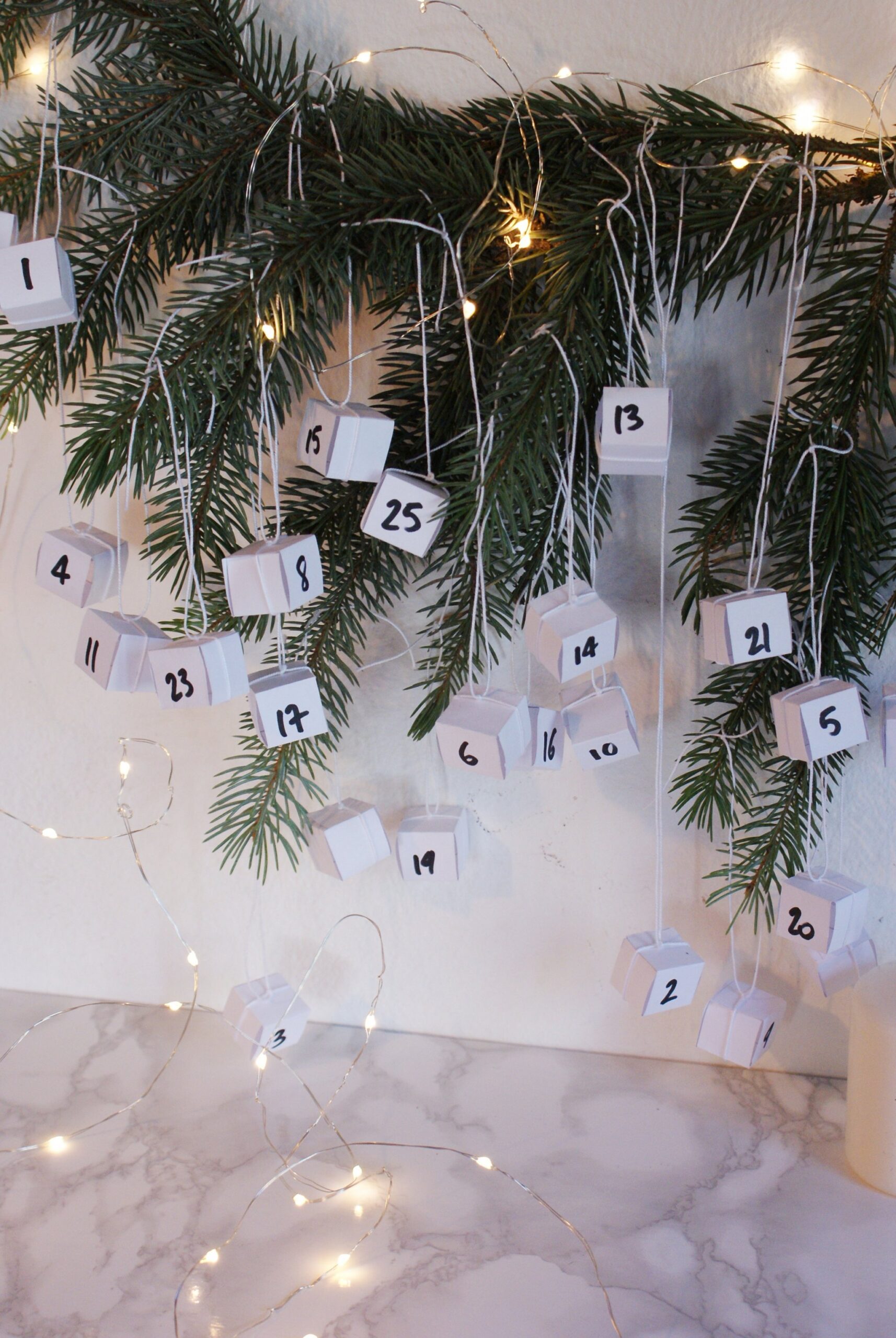 diy boxes advent calendar idea