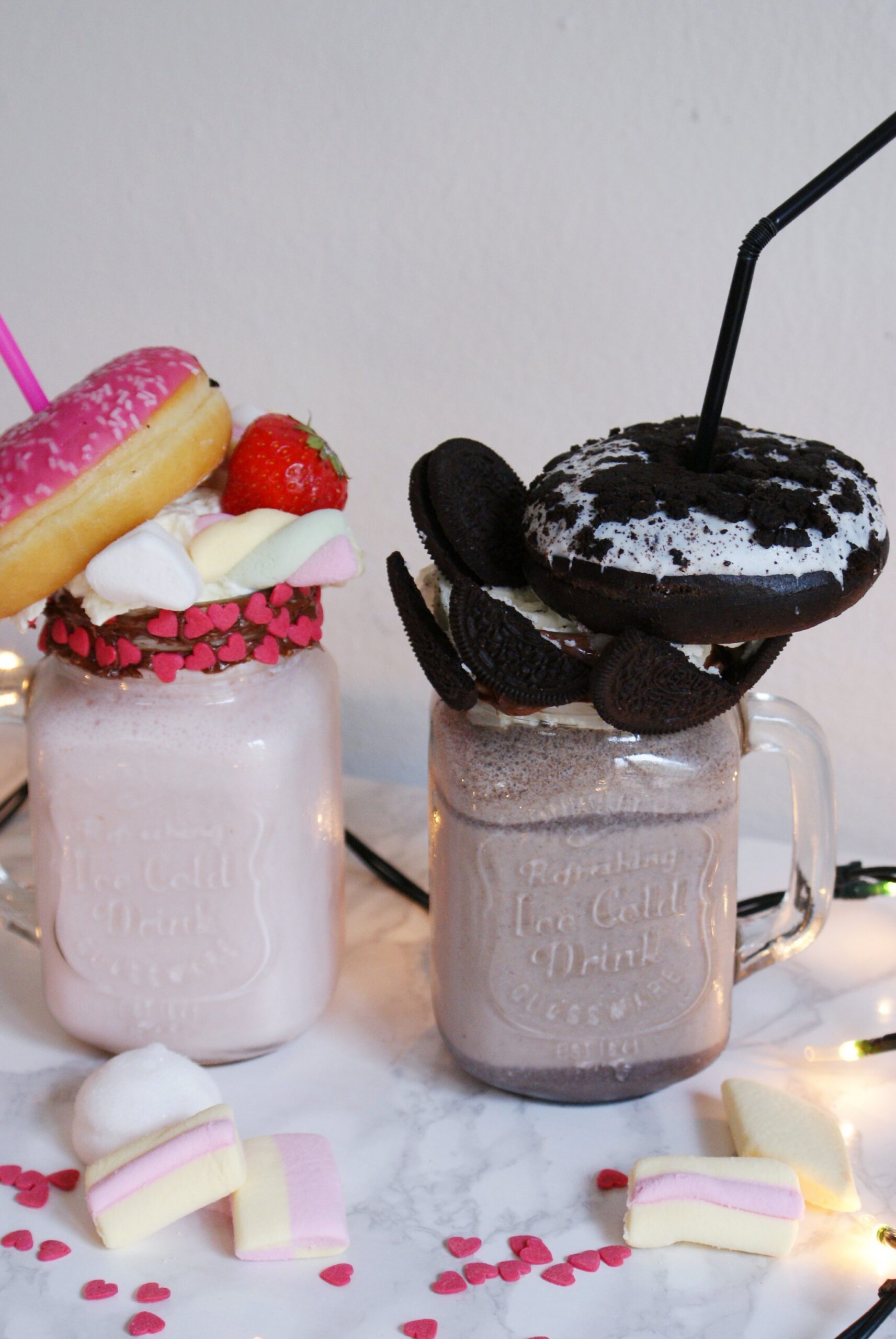 oreo marshmallow doughnut freakshake recipe