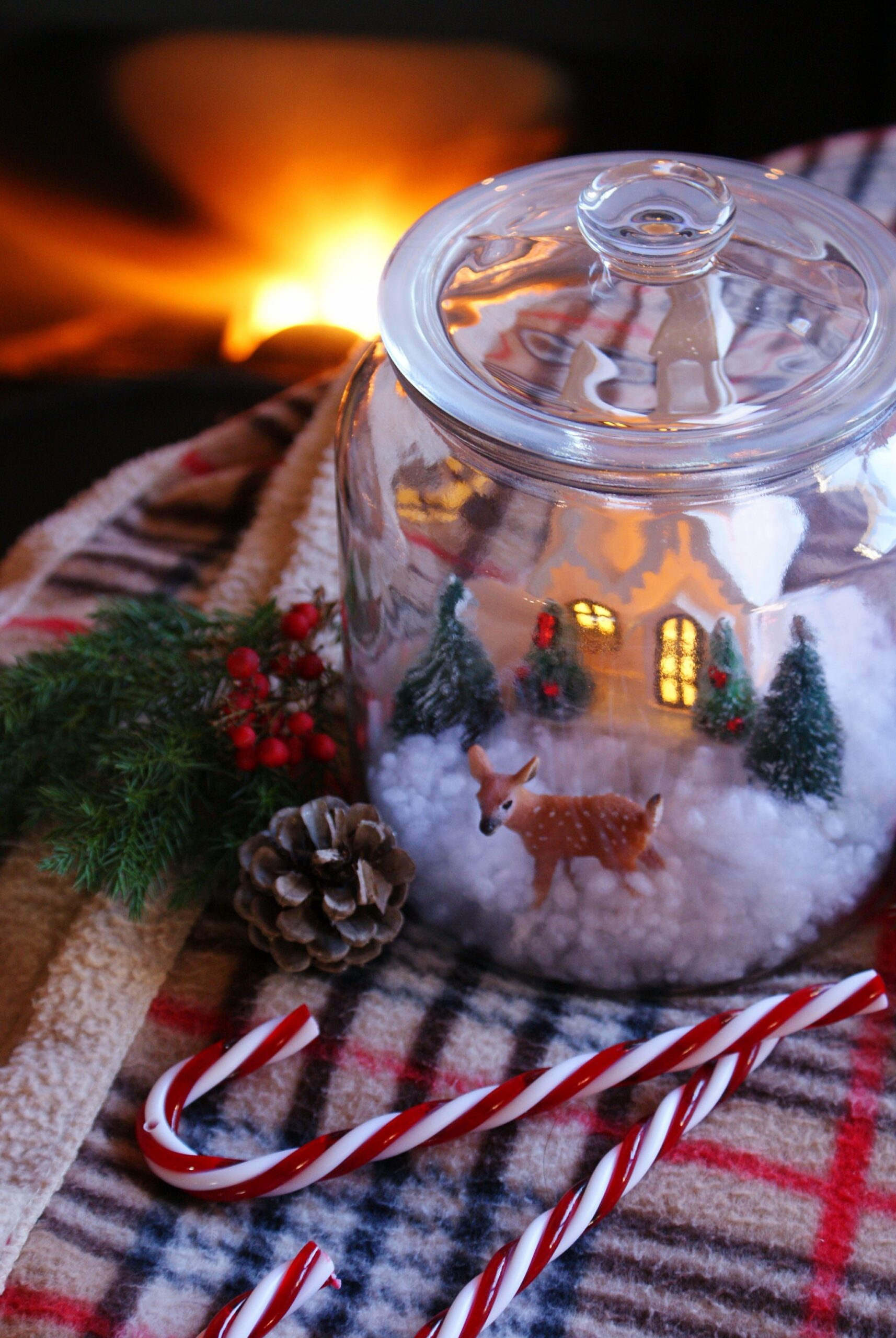 diy christmas winter scene jar francinesplaceblog