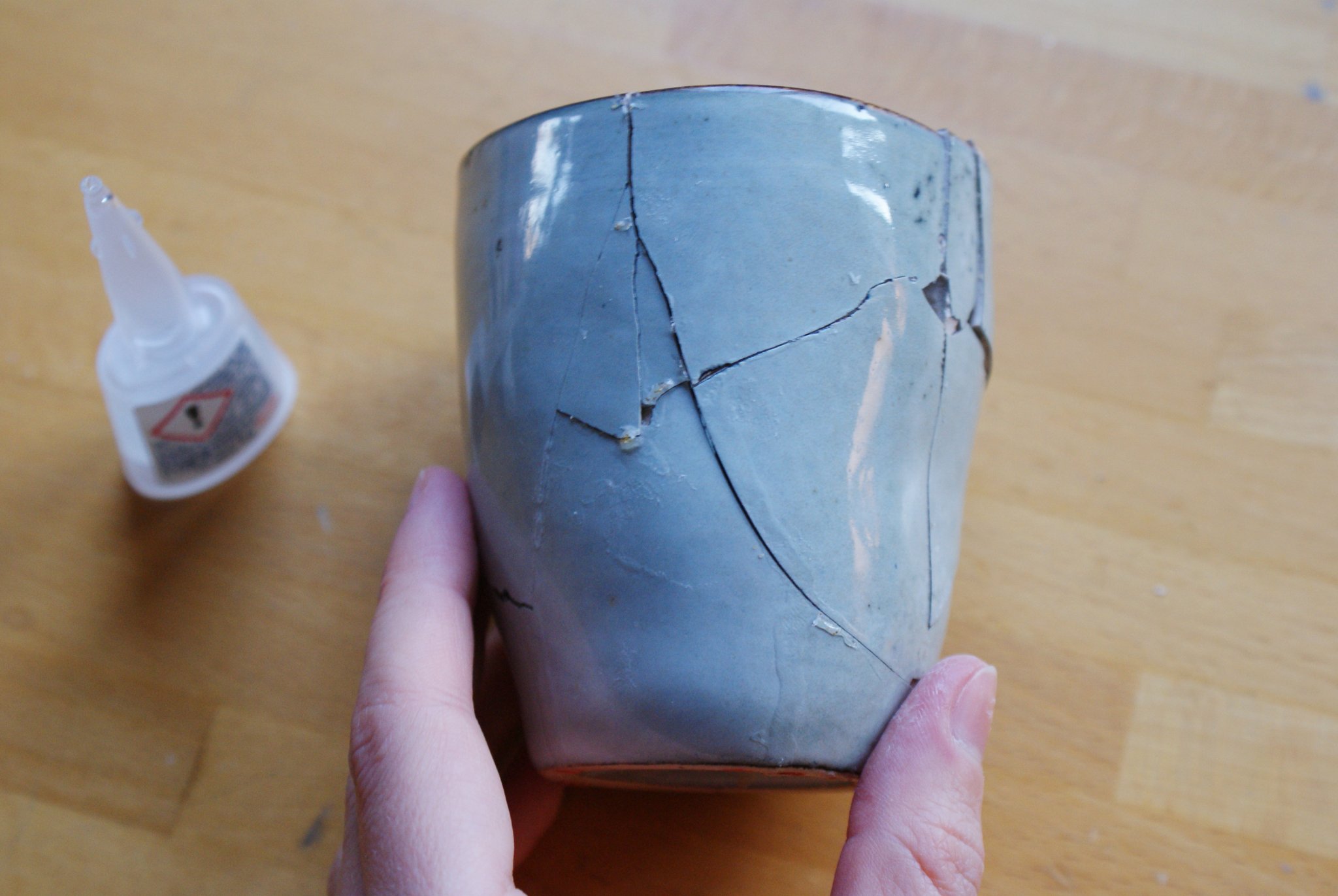 diy japanese kintsugi repair ceramic pottery