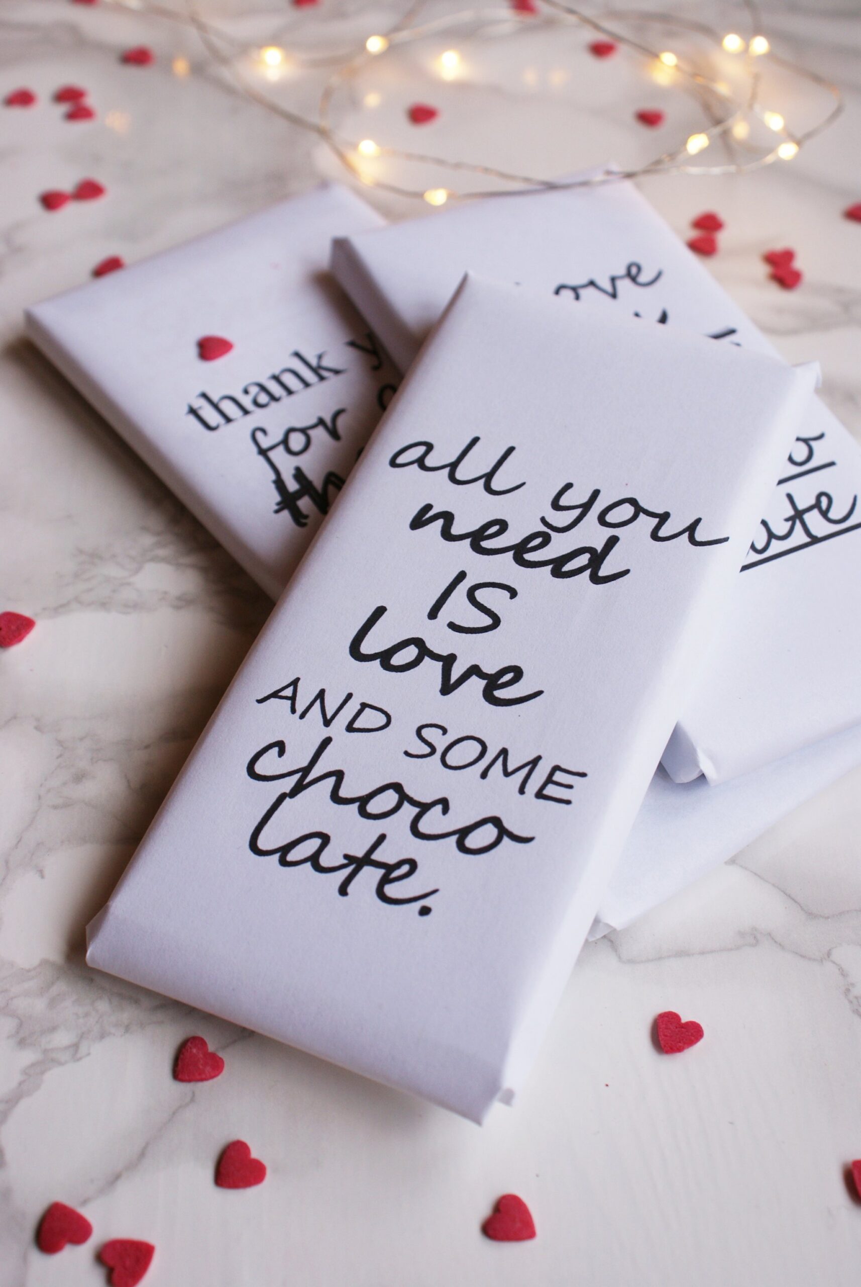 chocolate love quote wrapper valentine