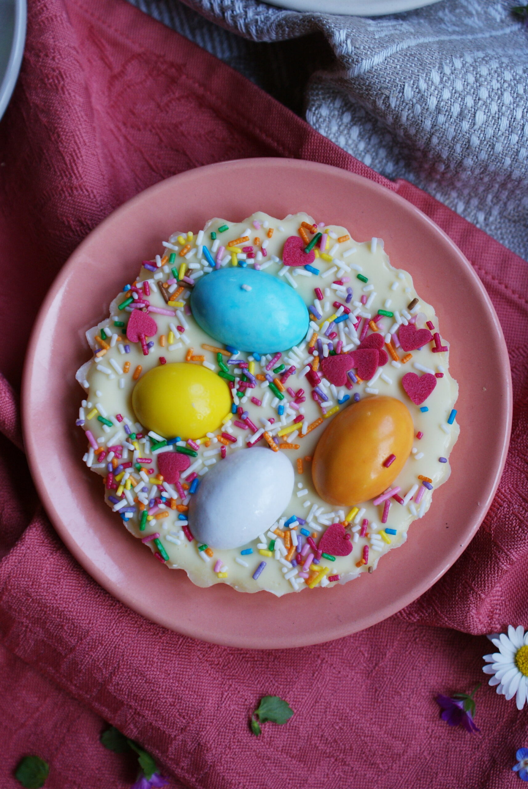 chocolate eggs sprinkles bars recipe