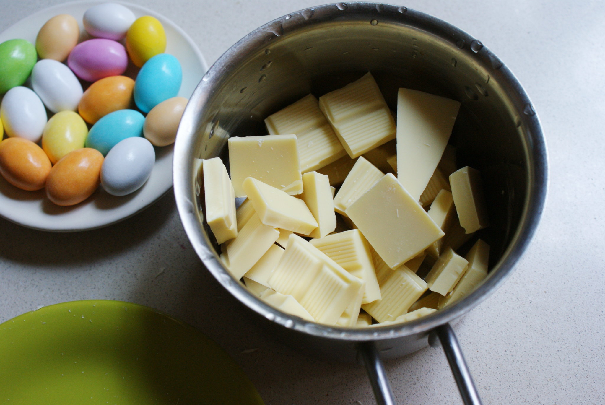 chocolate bars confetti easter eggs