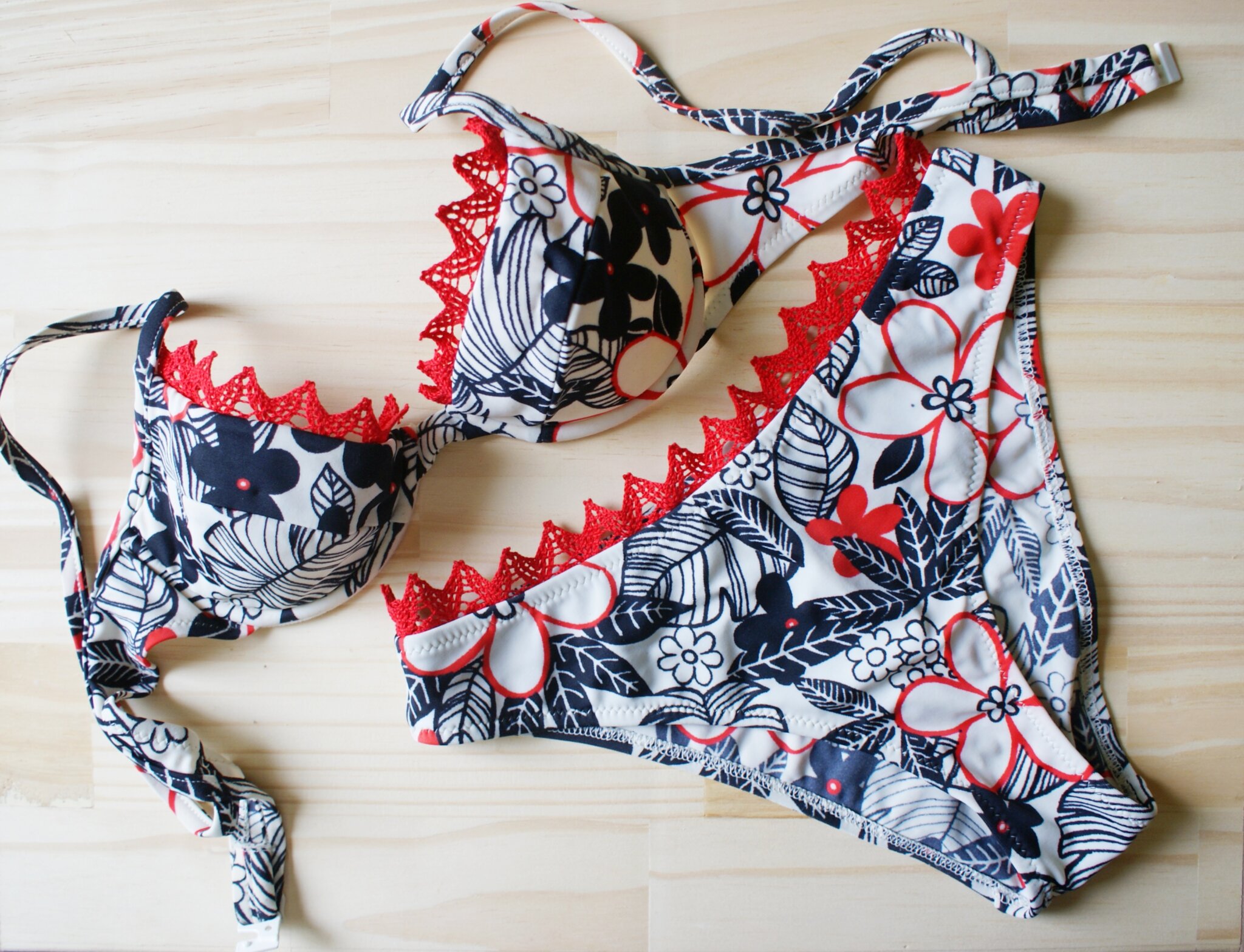 diy lace cotton bikini swimsuit francinesplaceblog