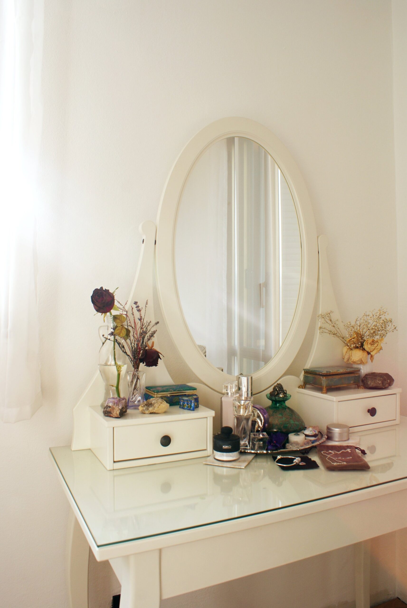 diy vanity corner dresser room