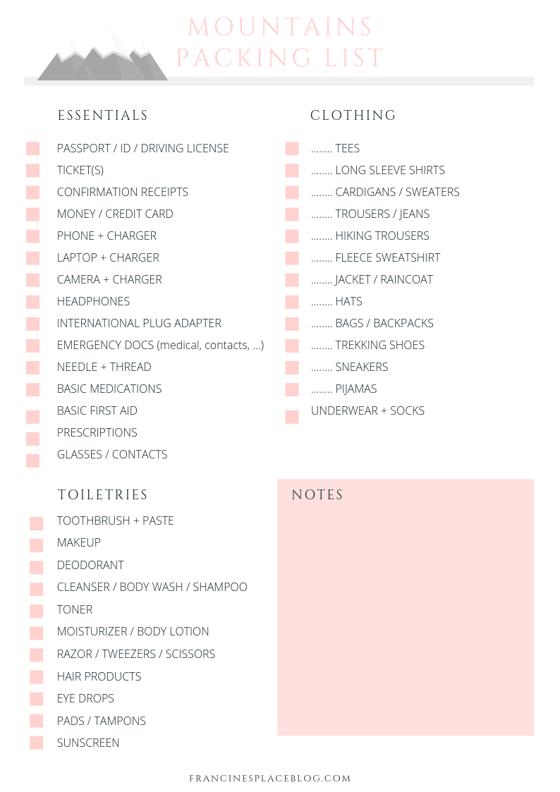 Travel Packing Guides