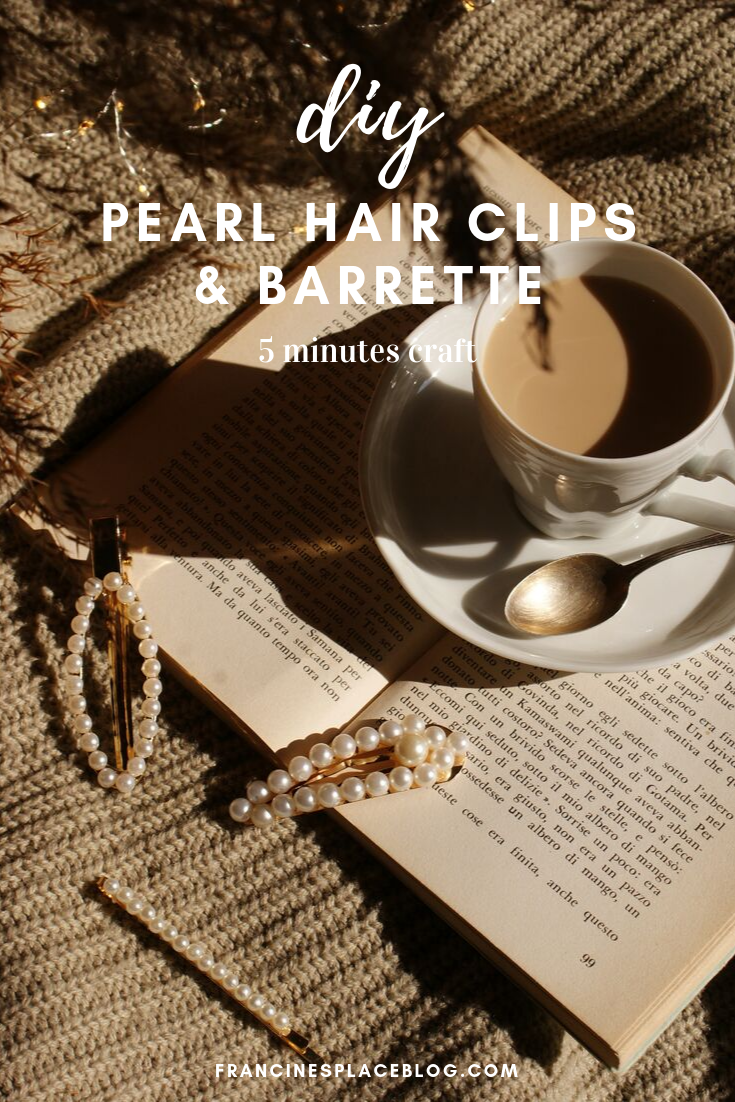 diy tutorial pearl hair clips barrettes fall trend francinesplaceblog