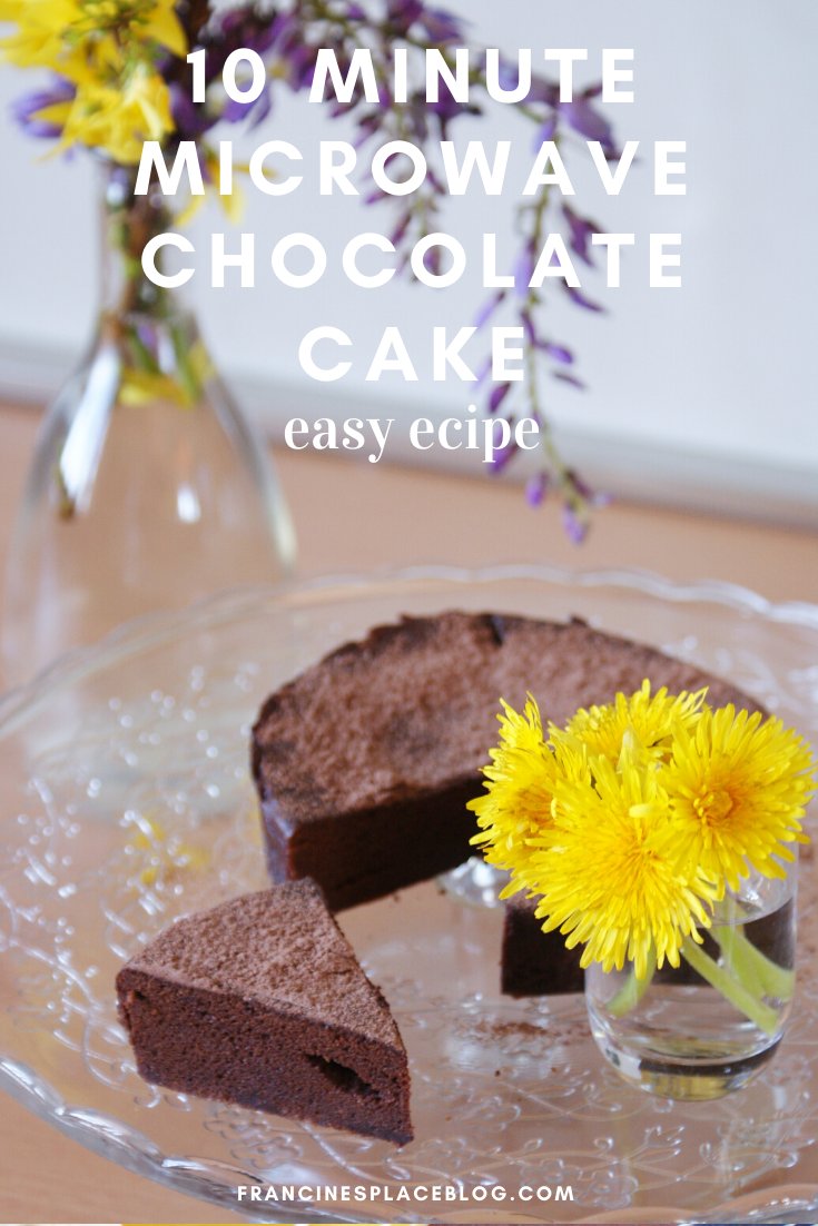 10 ten minute chocolate cake microwave recipe easy simple few ingredients ultimate francinesplaceblog