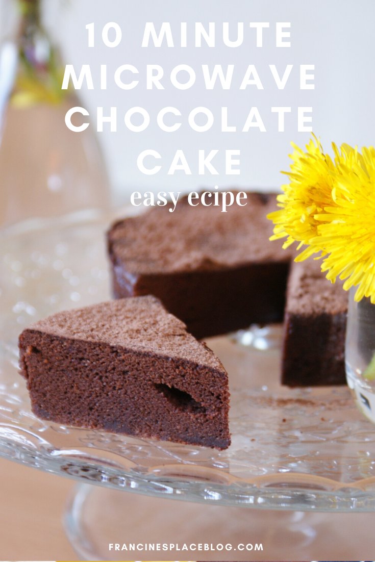 10 ten minute chocolate cake microwave recipe easy simple few ingredients ultimate francinesplaceblog