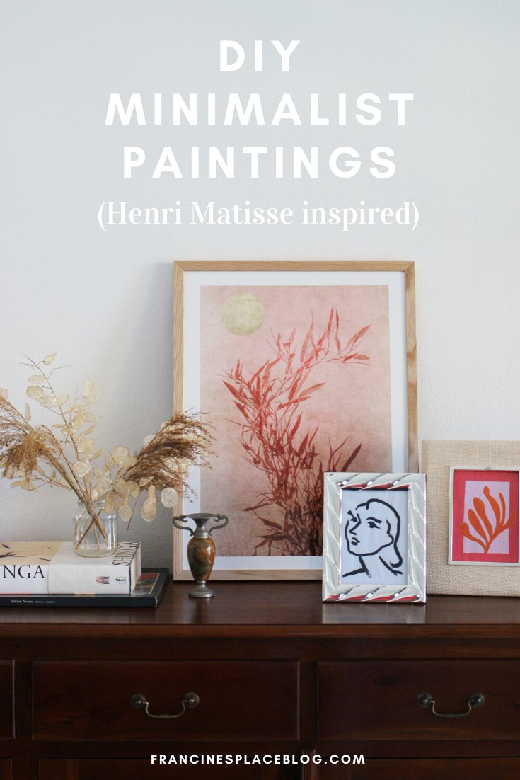 diy minimalist paintings inspired henri matisse art try make home beginner tutorial easy pinterest