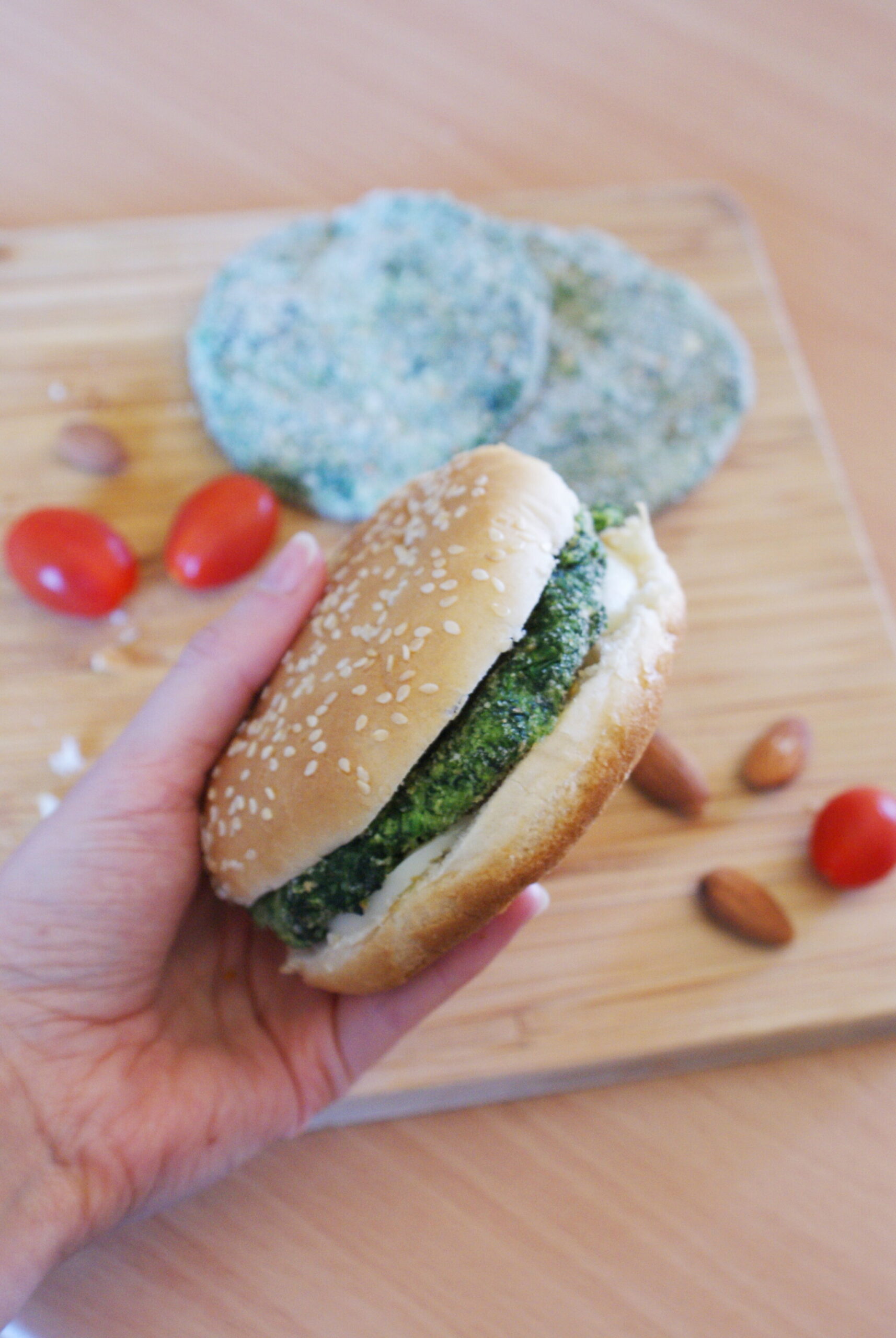 homemade spinach tofu green burgers vegan easy recipe simple 5 minute healthy how make cook francinesplaceblog