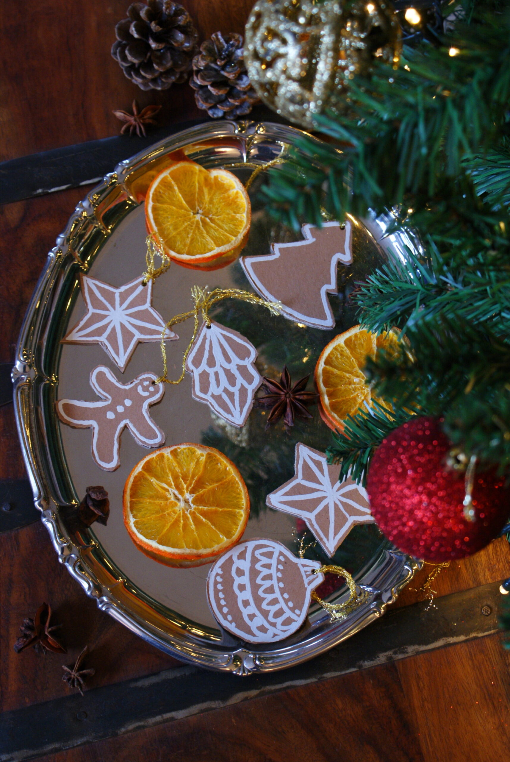 BISCOTTI PANDIZENZERO IN CARTONCINO FAI DA TE (IDEA DI ADDOBBI PER ALBERO NATALE)