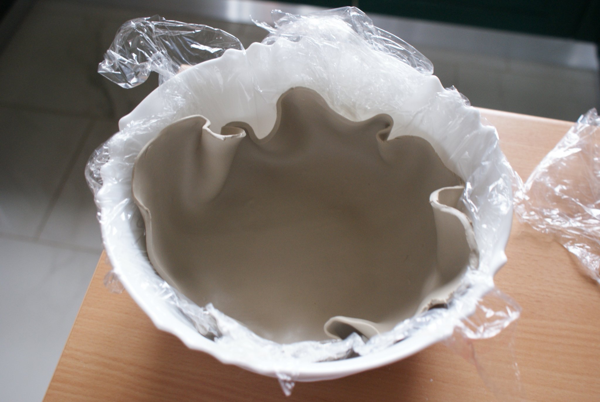 HOW TO MAKE A DIY AIR DRY CLAY GOLD AND WHITE PAINTED BOWL - Francine's  Place Blog