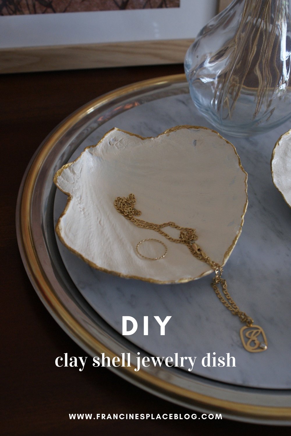 DIY CLAY SHELL JEWELRY DISH AIR DRY TUTORIAL CONCHIGLIA PORTA GIOIELLI FAIDATE FRANCINESPLACEBLOG pinterest