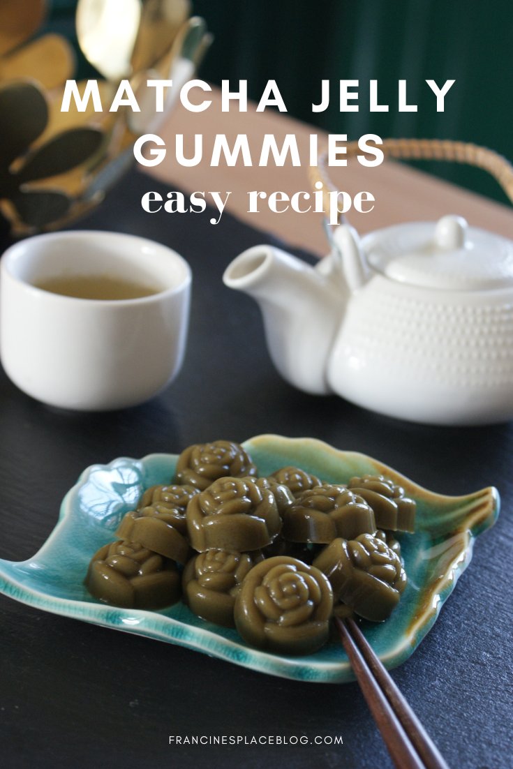 homemade matcha jelly gummies recipe easy quick ricetta caramelle gommose te verde facile francinesplaceblog casa pinterest