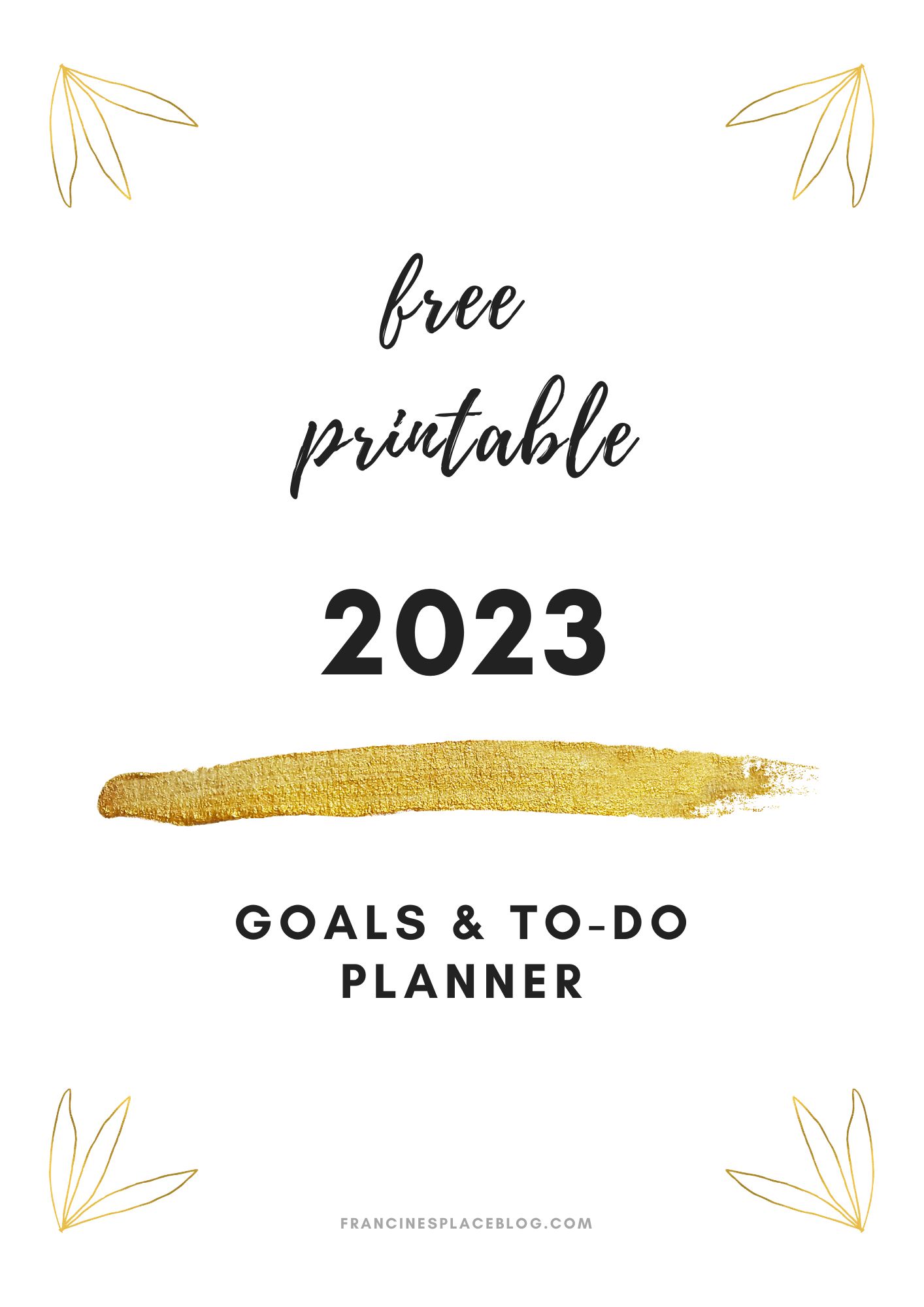 free printable goal to do planner monthly weekly daily journal download agenda gratis obiettivi francinesplaceblog pinterest 2