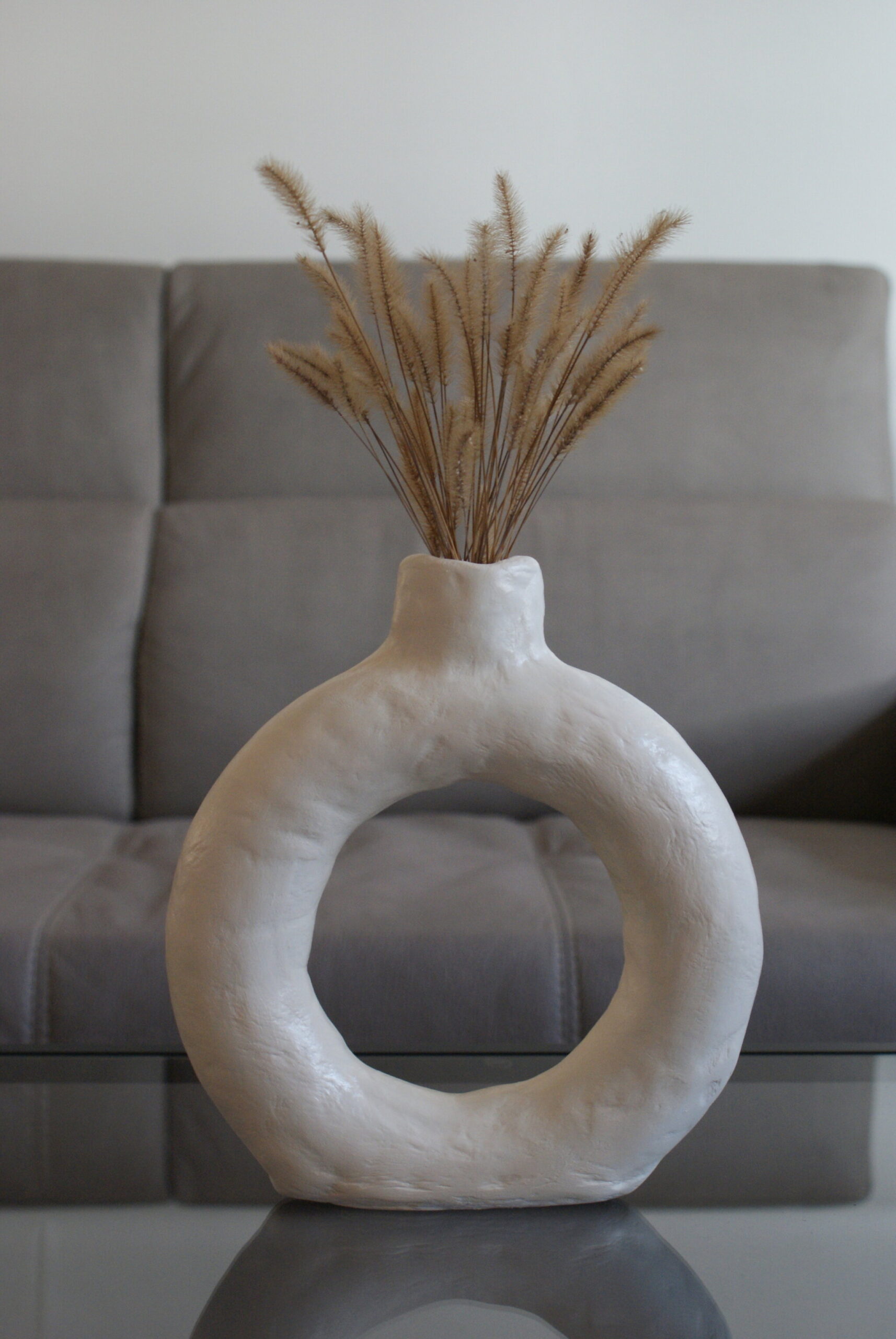 diy donut vase air clay organic shape decor home easy tutorial vaso faidate ciambella argilla casa francinesplaceblog 9