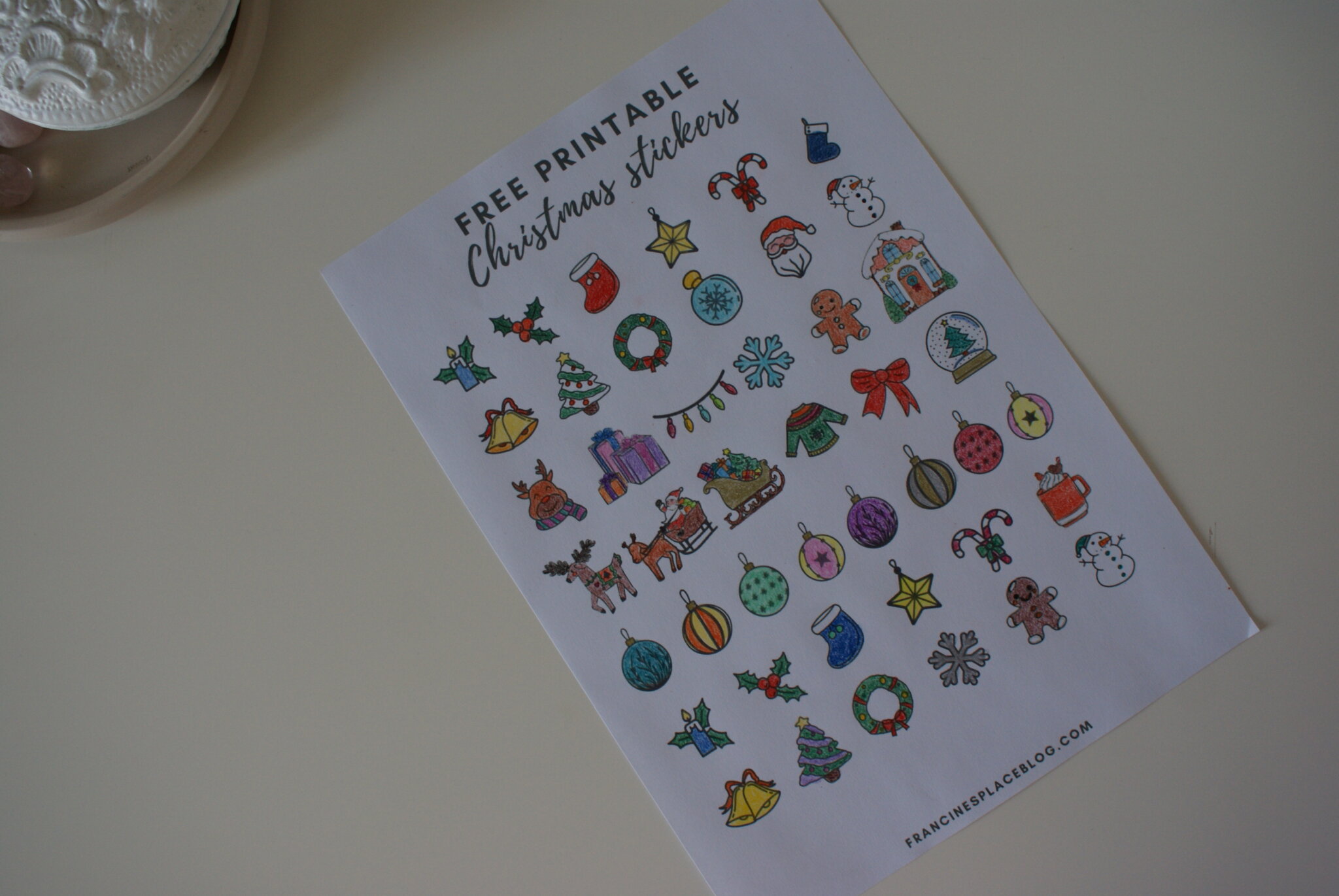 diy colouring christmas sticker free printable adesivi natalizi colorare faidate francinesplaceblog natale 04