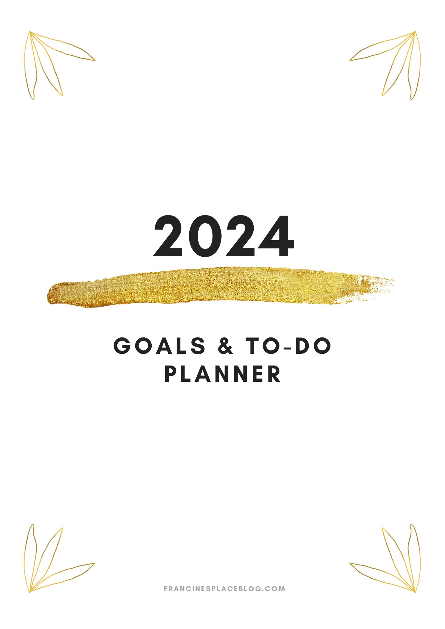 Scarica gratis l'agenda degli obiettivi 2024 mensile, settimanale e giornaliera in pdf - floral francinesplaceblog pinterest